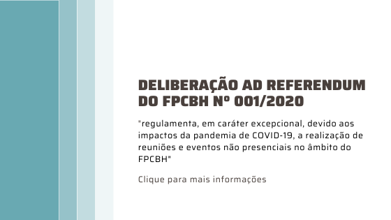 Deliberação Ad Referendum FPCBH nº 001/2020 
